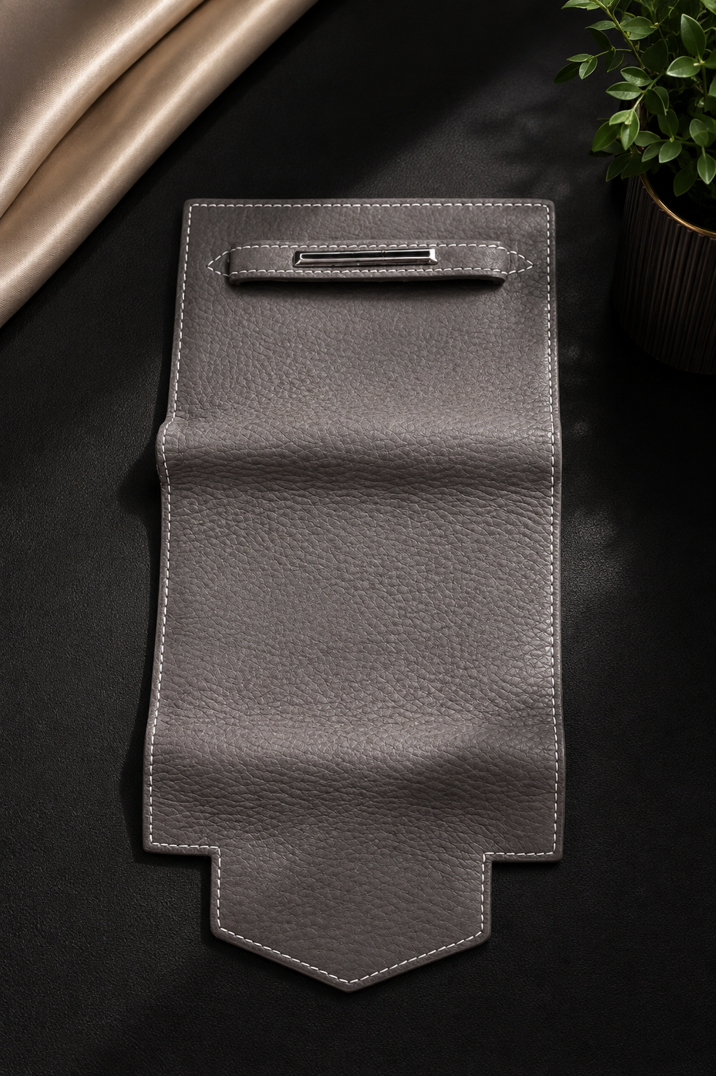 Men's Grey Trifold Wallet