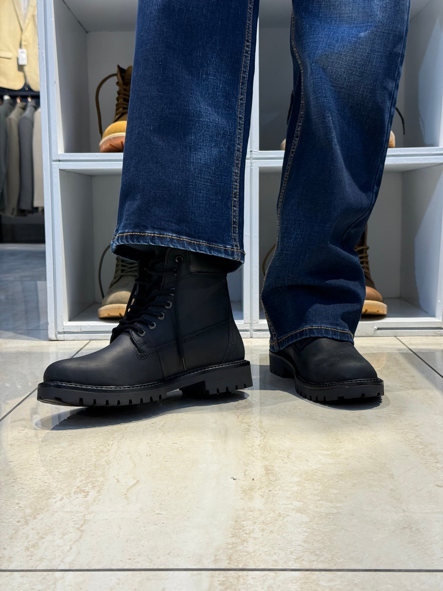 Casual Wear Trendy Boots in Black