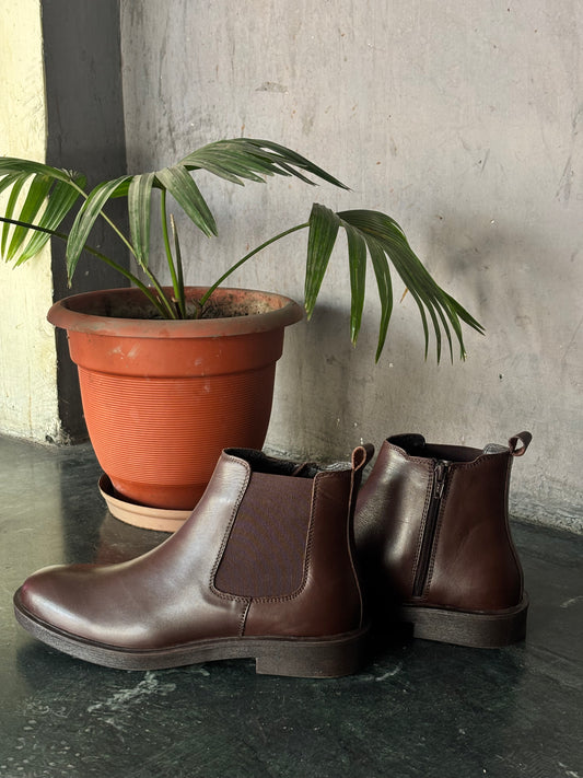 Brown Chelsea Boots | Formal/Party Wear | 100% Genuine leather