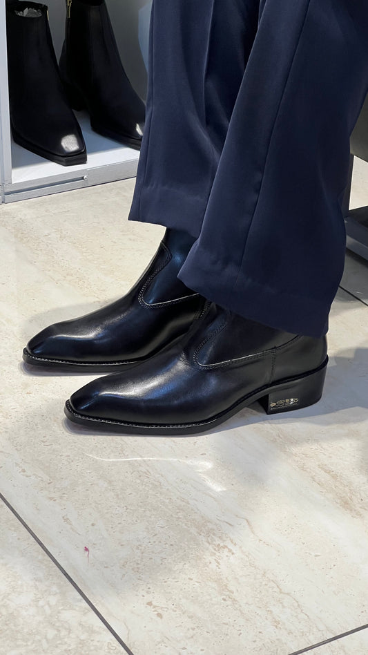 Cuban Heel Chelsea | Hand Made Pointed Square Toe |