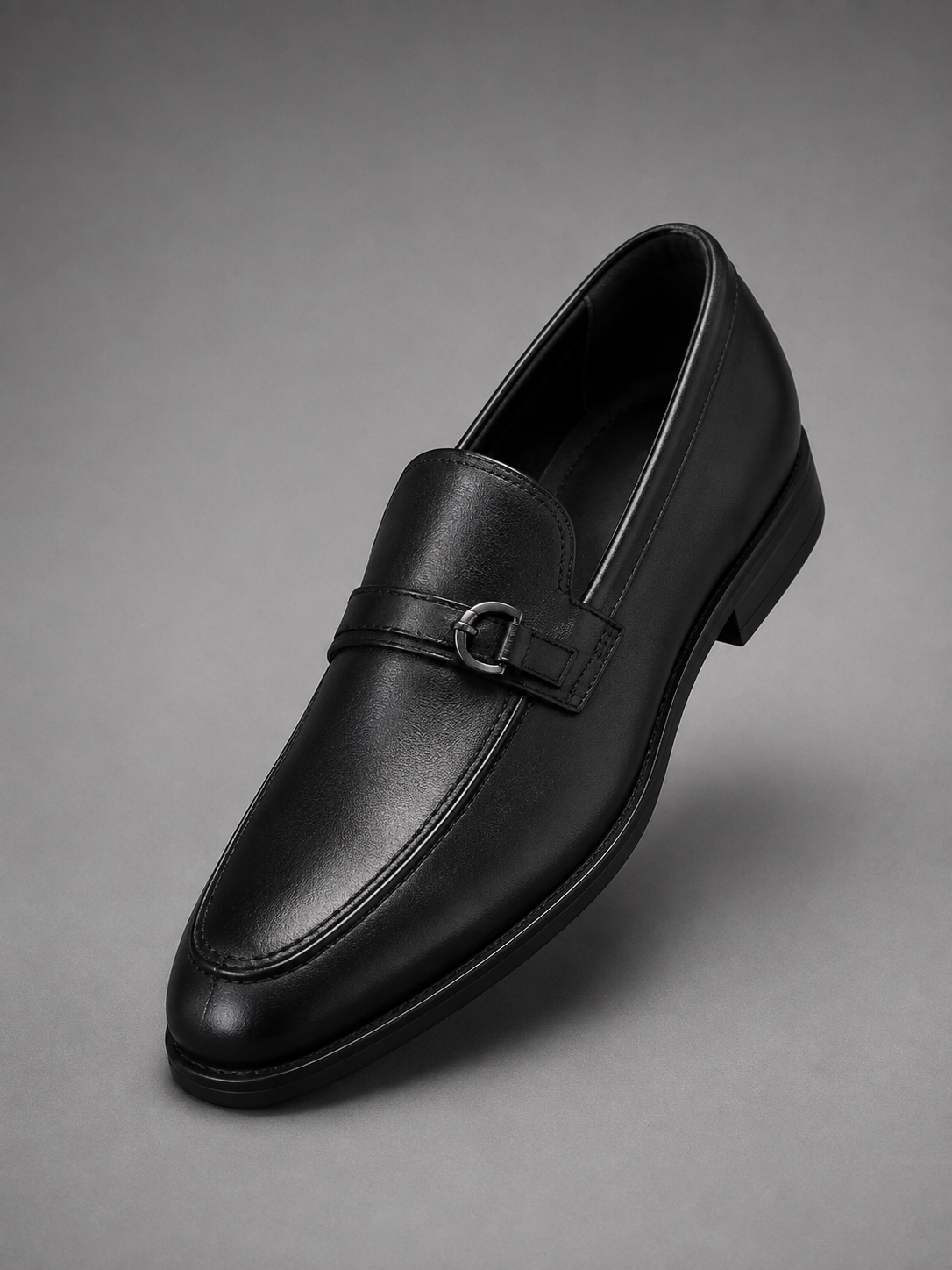Men's Black Formal Loafers & Slip-On Shoes