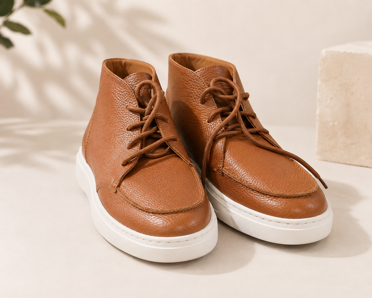 Men's Lace-Up Chukka Boots – Tan Brown