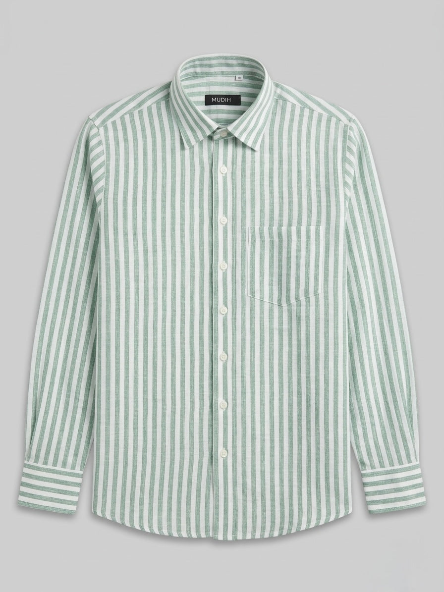 Light Olive Stripe Shirt