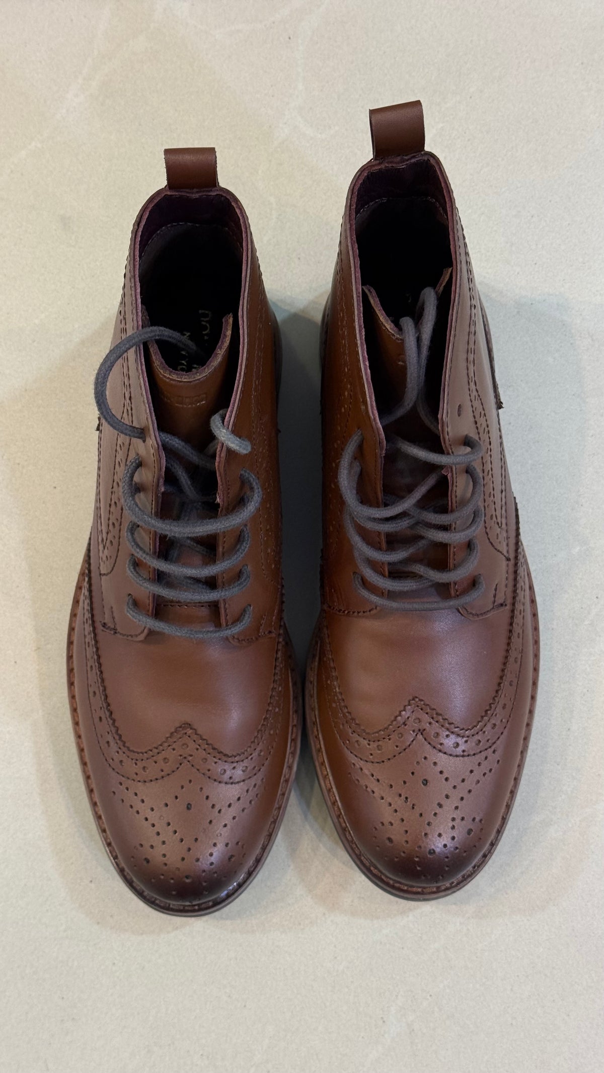 High Ankle Brogue Boots