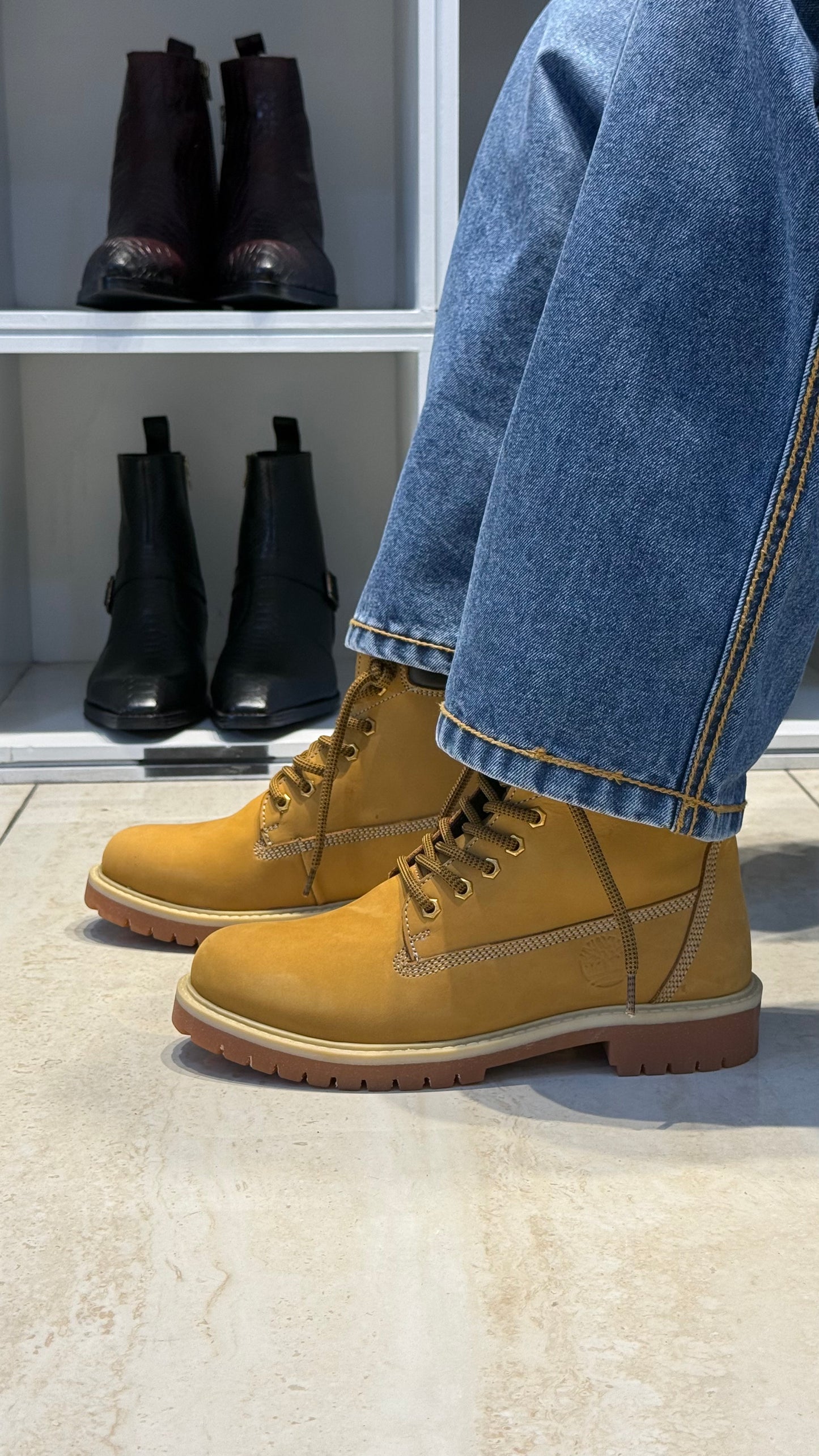 Casual Wear Trendy Boots in Wheat colour