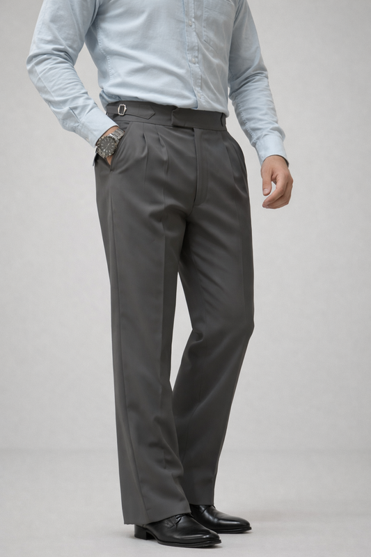 Korean | Bootcut Pants | Size adjustable Buckle