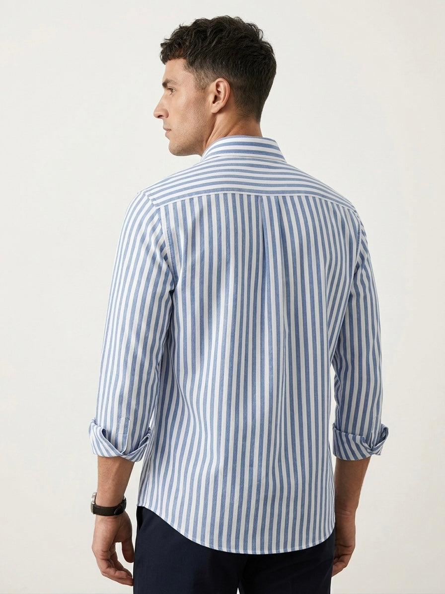Sky Blue Stripe Shirt