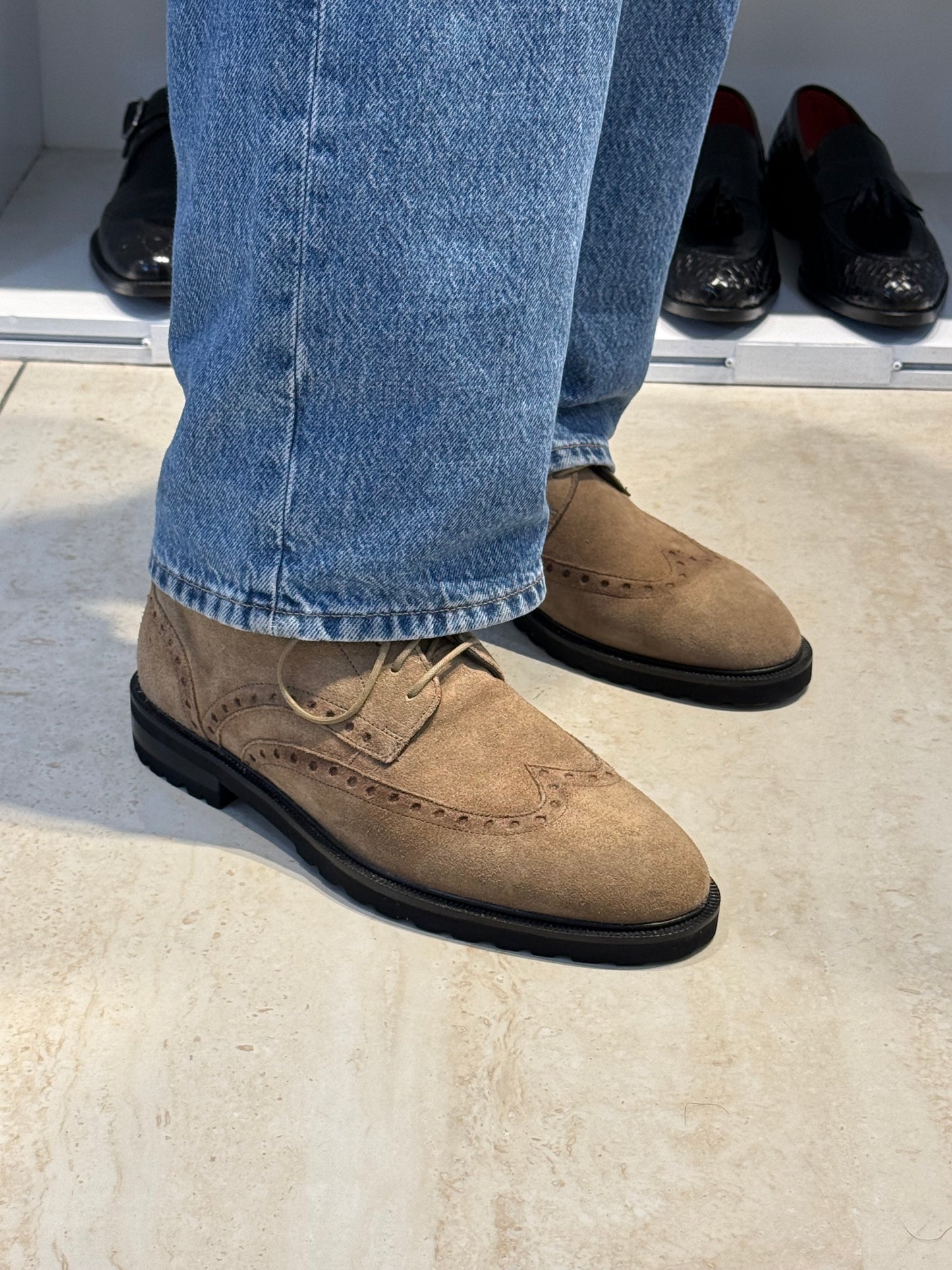 Suede leather Boots | Genuine leather