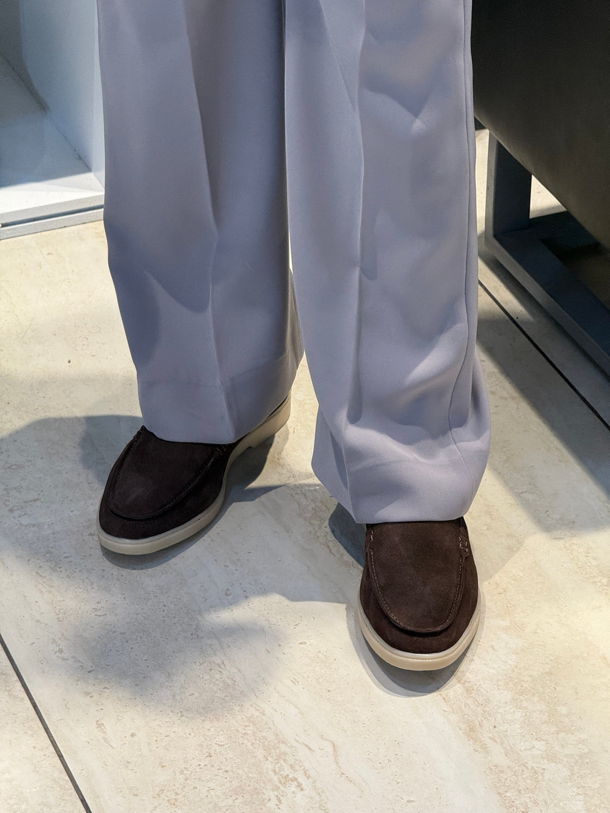 Suede Loafers | Brown