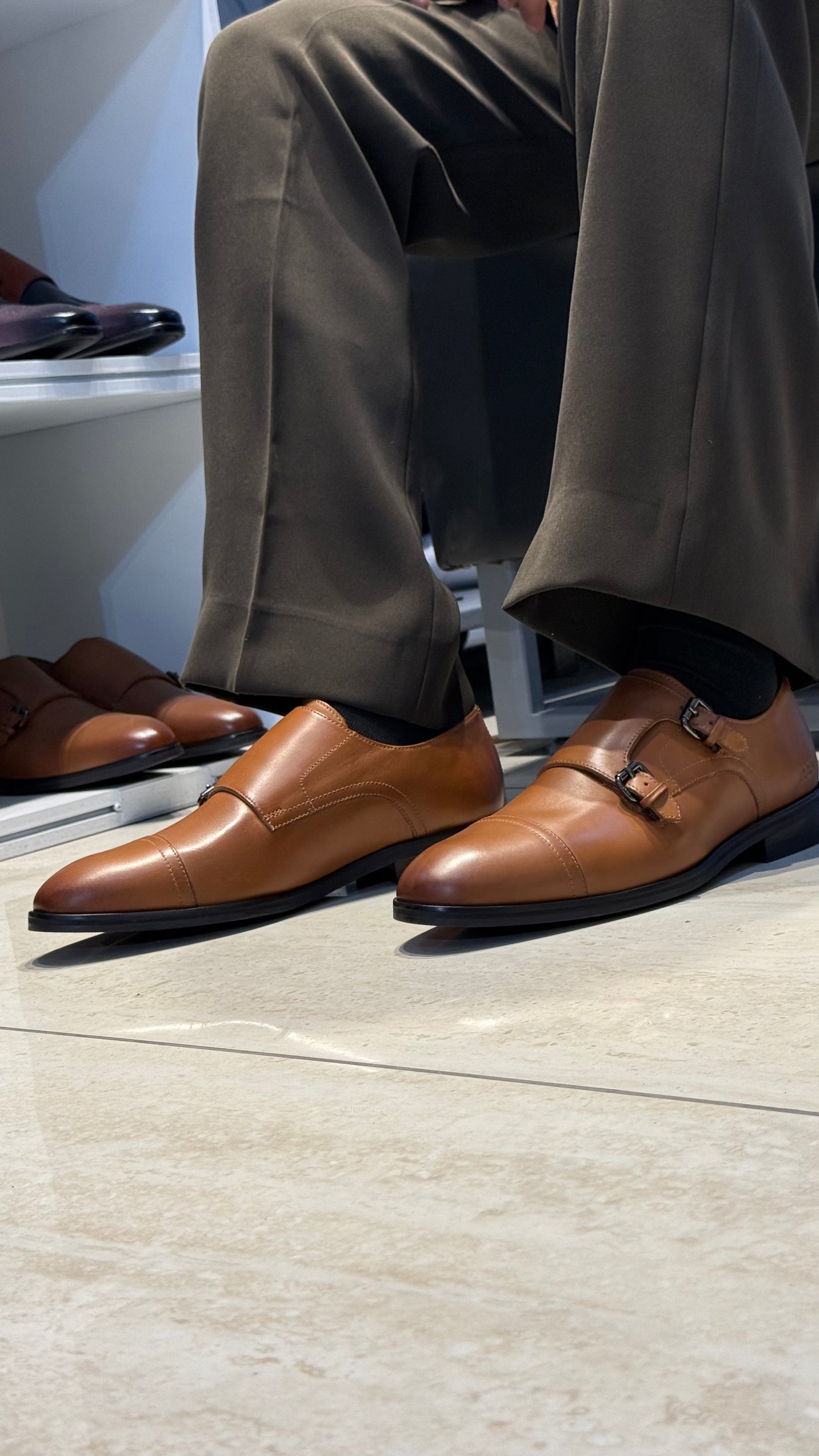 Double Monk Strap Shoes