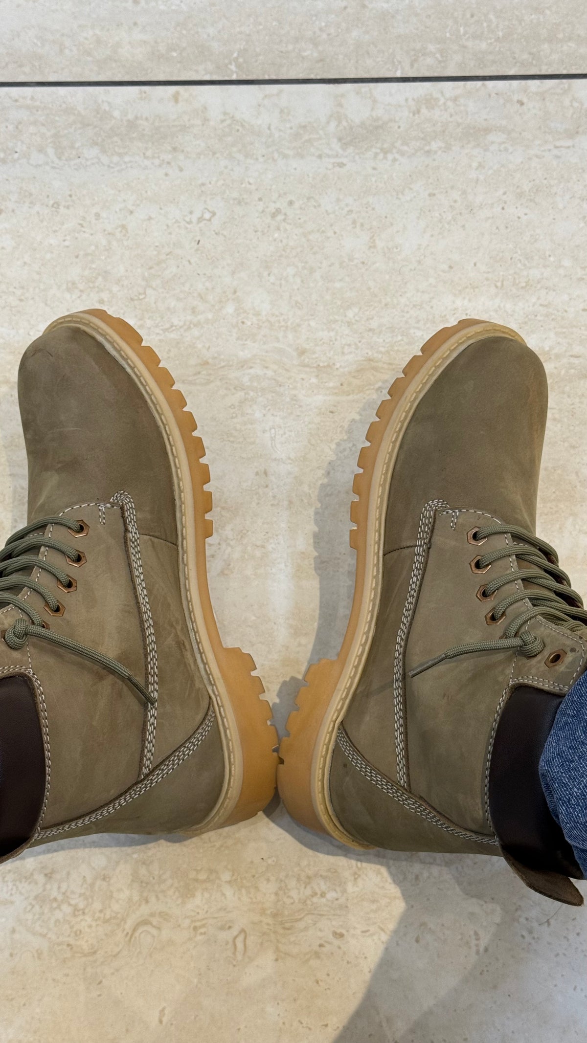 Casual Wear Trendy Boots Olive Green