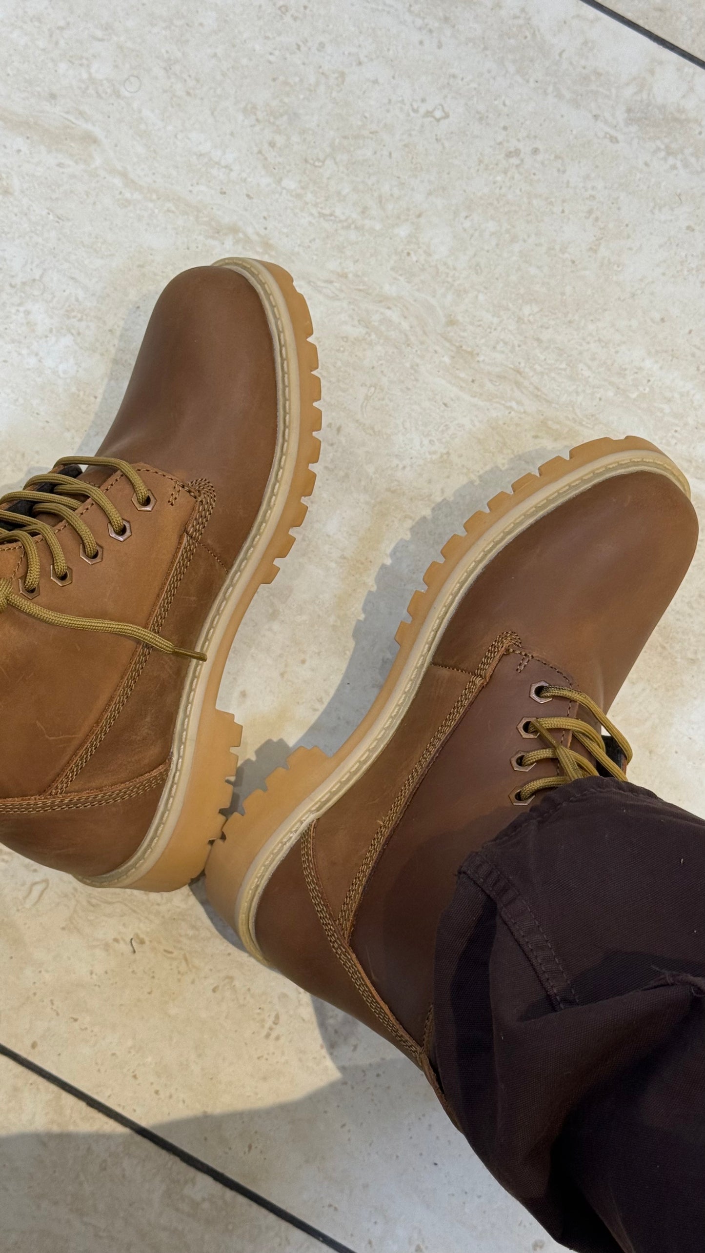 Casual Wear Trendy Boots in Dark Beige