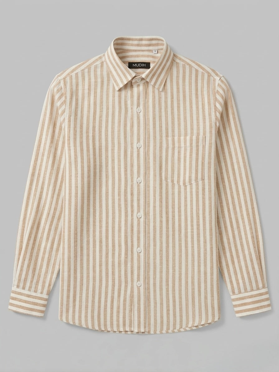 Beige Stripe Shirt