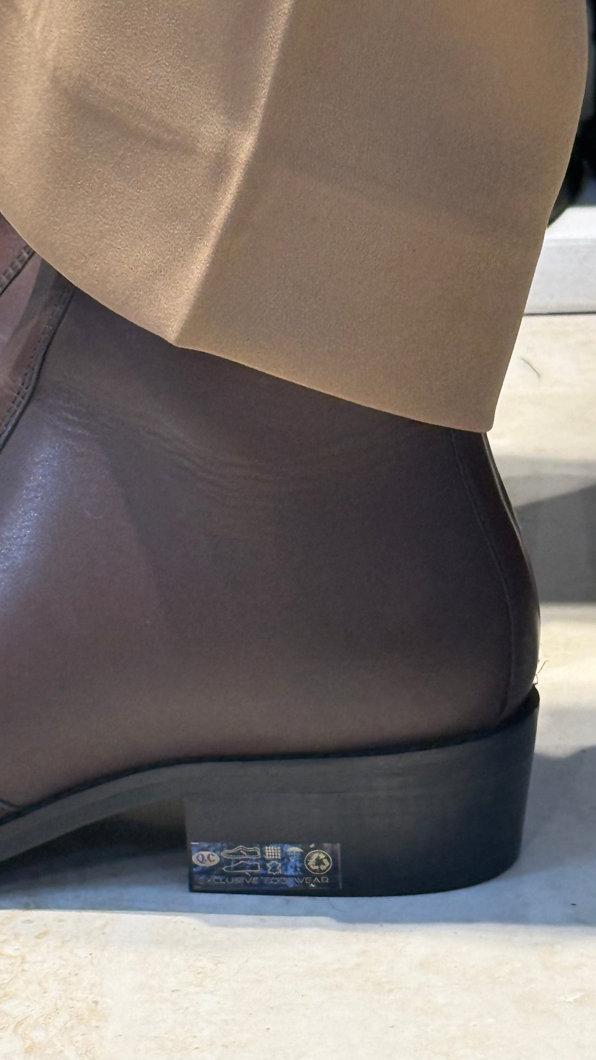 Cuban Heel Brown Chelsea | Hand Made|Pointed Brass Toe | Party Wear