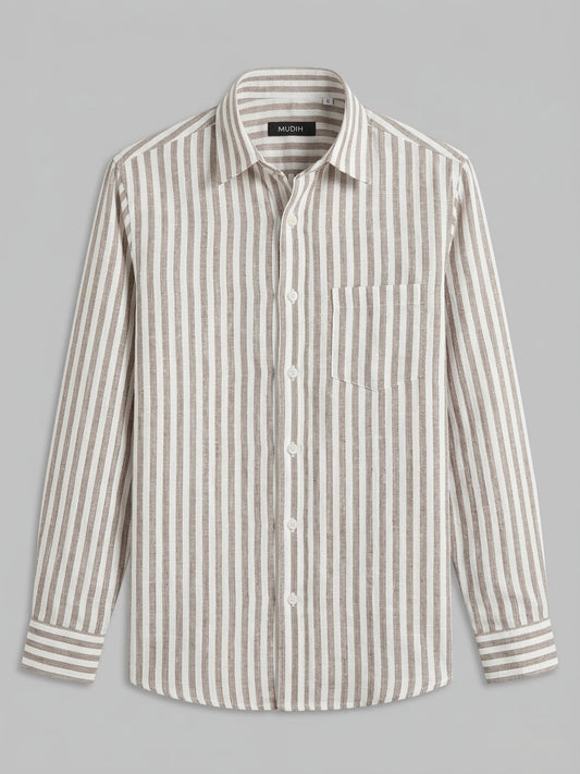 Light Brown Stripe Shirt