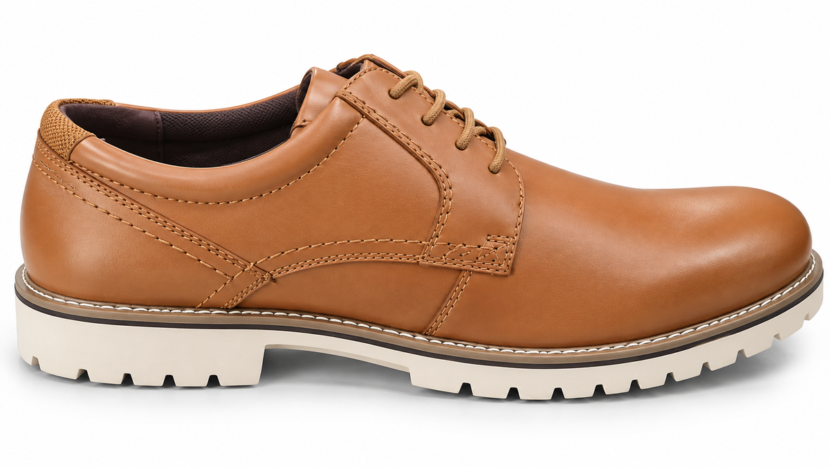 Plain-Toe Casual Dress Oxfords