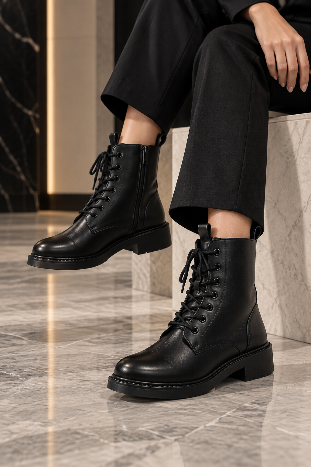 Lace-Up Ankle Boots | Women's