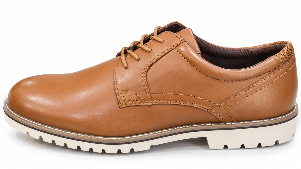 Plain-Toe Casual Dress Oxfords